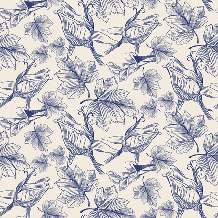 Vector seamless pattern. hand drawn stylish texture.のイラスト素材