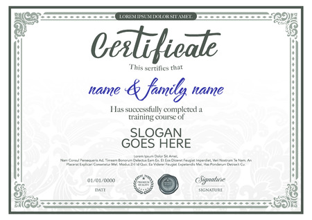 Beautiful certificate template.のイラスト素材