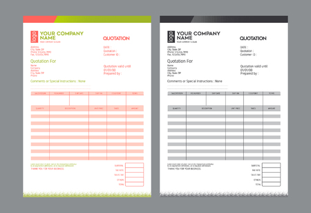 Vector quotation design template,のイラスト素材