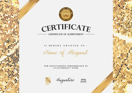 Certificate vector luxury template.のイラスト素材