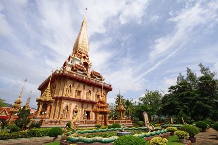 CHAITHARAM Temple Phuket Thailandの写真素材