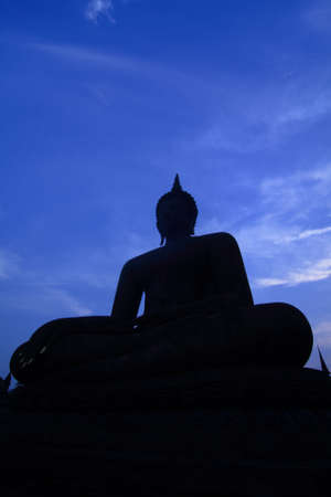 Sukhothai buddha in Sukhothai historical park, thailandの写真素材