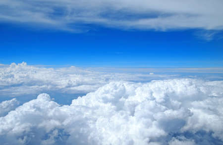 Beautiful clouds view of skyの写真素材