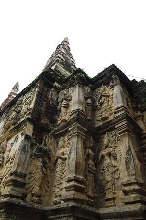 Pagoda in chet yot temple, Chiang Mai Thailandの写真素材