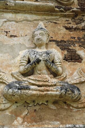 Goddess in chet yot temple, Chiang Mai Thailandの写真素材