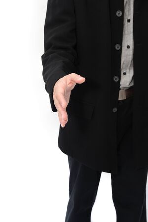 Businessman hand reachedの写真素材