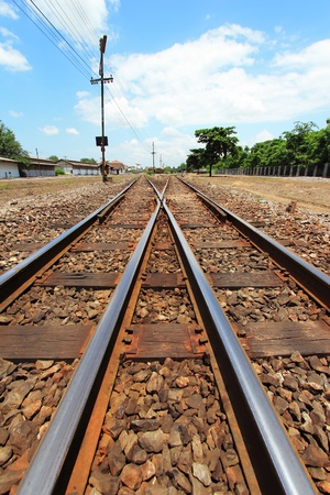 Railway crossroadの写真素材