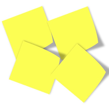 Post it note 4 overlapの写真素材