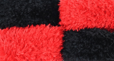 Fur texture black and red background