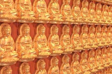 Golden Chinese God in Thailandの写真素材