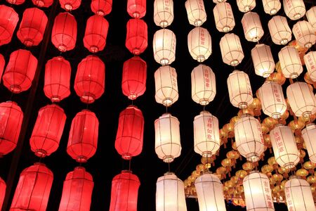 Lantern Festival or Yee Peng Festival in Chiangmai Thailand.のeditorial素材