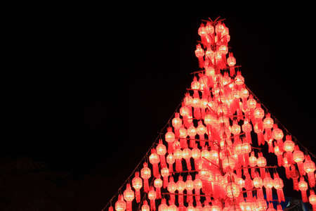 Lantern Festival or Yee Peng Festival in Chiangmai Thailand.のeditorial素材