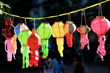 Thai style decoration lampのeditorial素材