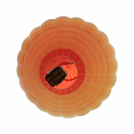 Hot air balloon isolated white backgroundの写真素材