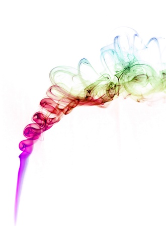 Colorful Rainbow Smokeの写真素材