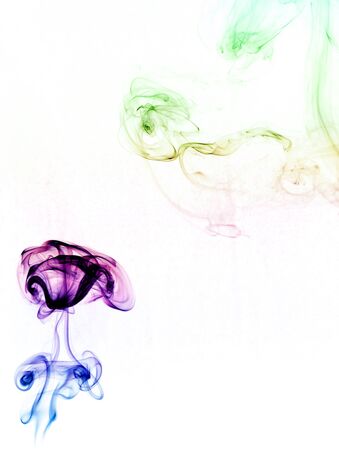 Colorful Rainbow Smokeの写真素材