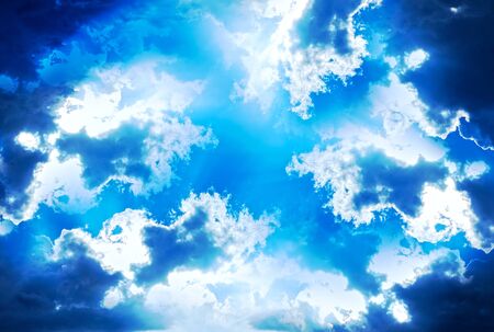 Blue sky with clouds