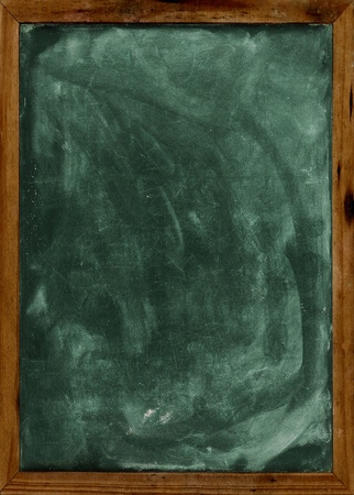 Real grunge blank blackboard copyspace with wood frame の写真素材