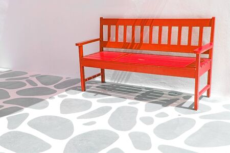 Vintage Bench in the parkの写真素材