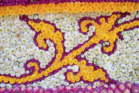 Thai floral patternの写真素材