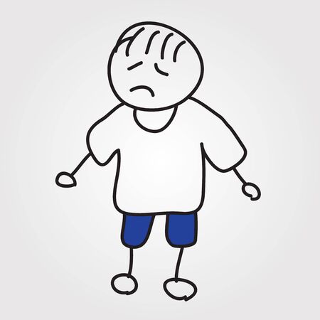 children  hand drawnのイラスト素材