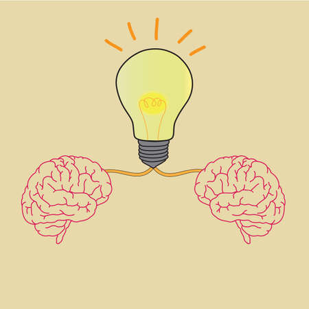 Lightbulb Brain Idea