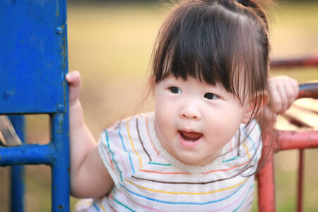 Happy baby girlの写真素材