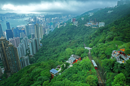 The Peak in Hong Kongの写真素材