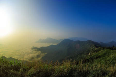 In the morning at Phu chee fah, Chiang rai Thailand