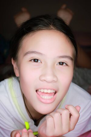 close up portrait of a beautiful girl