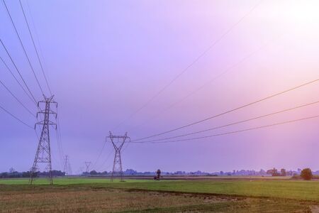 High voltage electricity pylon