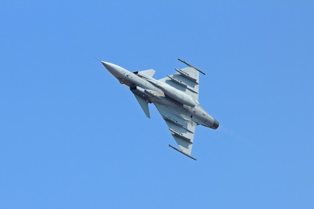 Fighter jet gripenのeditorial素材