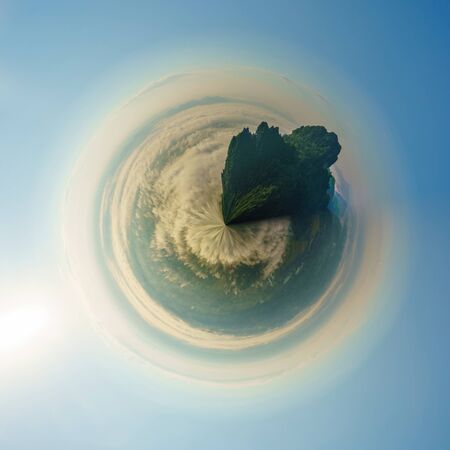 Moutain and cloudsの写真素材