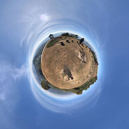 Moutain and cloudsの写真素材