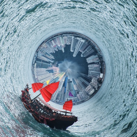 planet of hong kongの写真素材