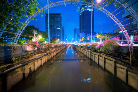 Irrigation Canal in bangkok thailandのeditorial素材