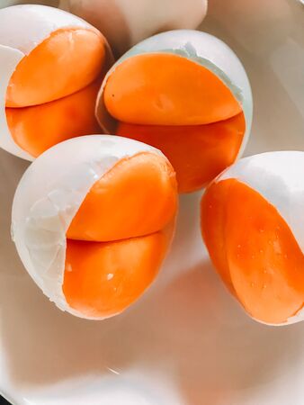 Duck Egg Yolkの写真素材