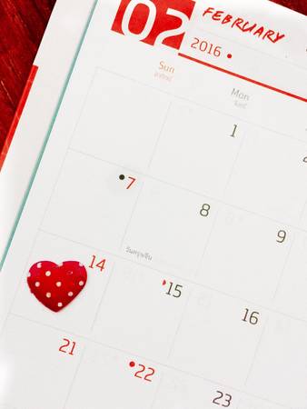 Valentine, calendar, loveの素材