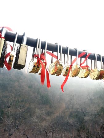 Couples Key on The Great Walls Chinaのeditorial素材