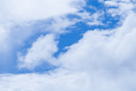 White cloud and blue skyの写真素材