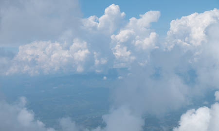Cloudy sky landscapeの写真素材