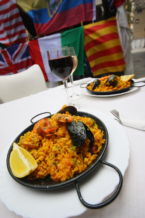 Paella Spanish fried riceの写真素材