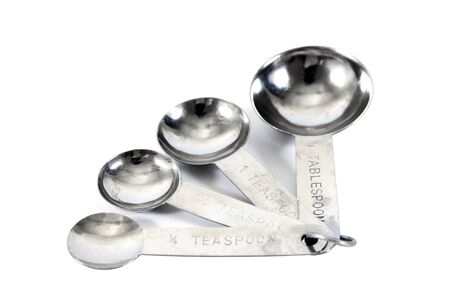 set of Measuring Spoons isolated on white background.Measuring spoons isolated.の写真素材