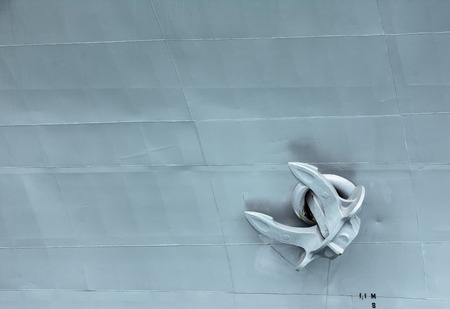 Battle ship anchor background.Warship anchorの写真素材