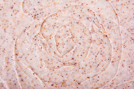 Cosmetic cream body scrub texture background.Cream scrub texture