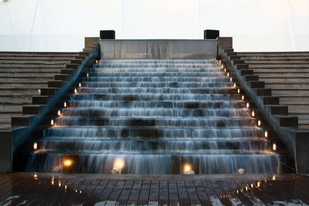 Waterfall stairs の写真素材