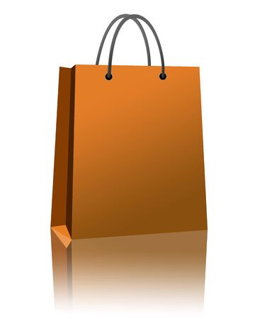 Shopping Bag Isolated on whiteの写真素材