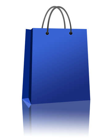 Shopping Bag Isolated on whiteの写真素材