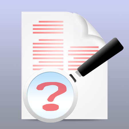 magnifying glass with text の写真素材