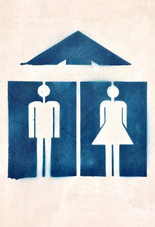 Toilet sign and directionの写真素材